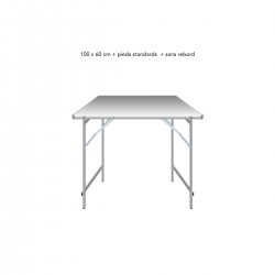 Table Droite déclinable TAAD000 Table de marché droite