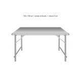 Table droite déclinable – Table de marché primeur | Matériel Forain