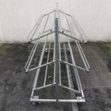 Porte cagettes 3 étages à roulettes double - Etalage | Matériel Forain