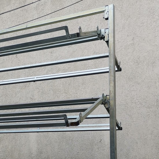 Porte cagettes 3 étages à roulettes double - Etalage | Matériel Forain