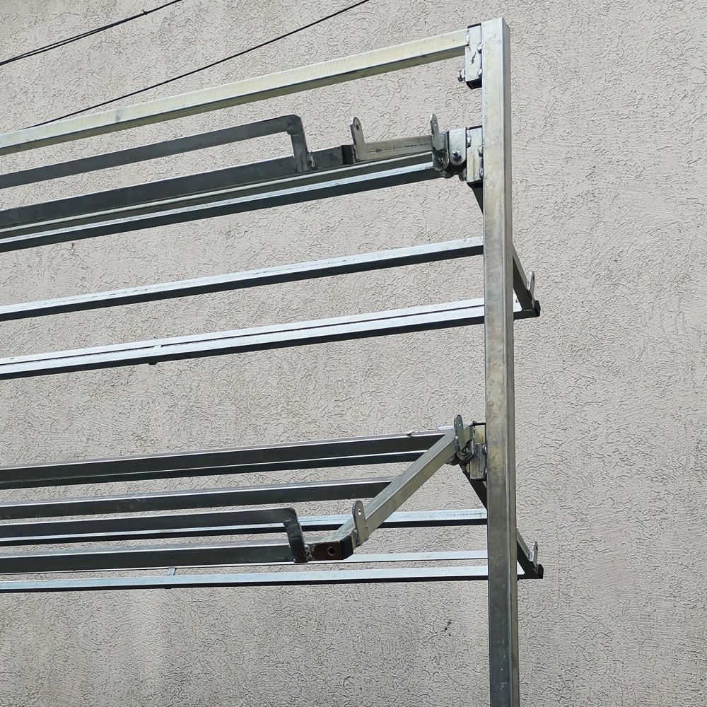 Porte cagettes 3 étages à roulettes double - Etalage | Matériel Forain