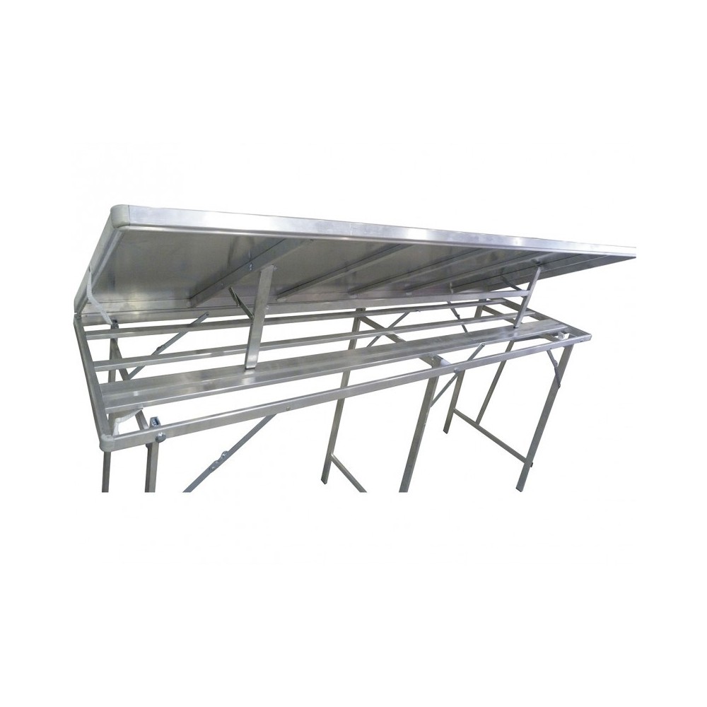 Table grande inclinaison réglable déclinable – Table de marché primeur | Matériel Forain