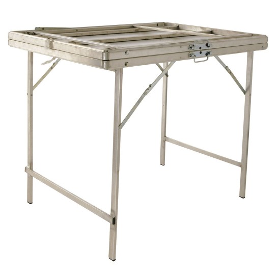 Customizable two-part aluminum table – Tables | Matériel Forain