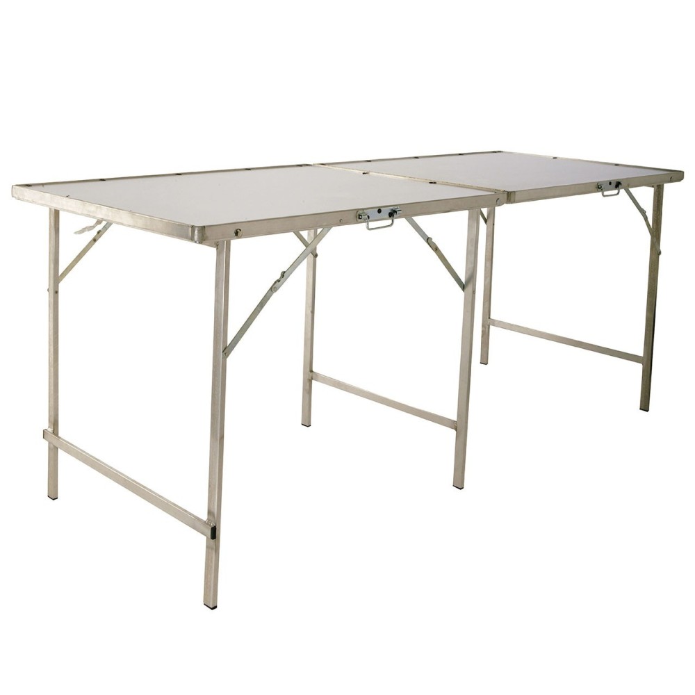 Customizable two-part aluminum table – Tables | Matériel Forain