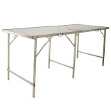 Customizable two-part aluminum table – Tables | Matériel Forain