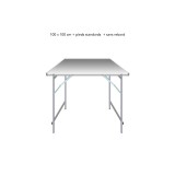 Table droite déclinable – Table de marché primeur | Matériel Forain