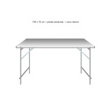 Table droite déclinable – Table de marché primeur | Matériel Forain