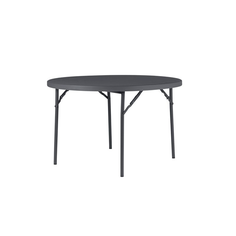 TABLE PVC RONDE PIEDS PLIABLES 120 x 120 NEW ZOWN CLASSIC TPVCR001 Accueil