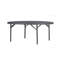 TABLE PVC RONDE PIEDS PLIABLES 180 x 180 NEW ZOWN CLASSIC TPVCR003 Accueil